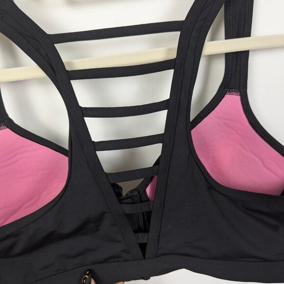 PINK | Black Ultimate Push Up Sports Bra Size Large - Picture 5 of 6